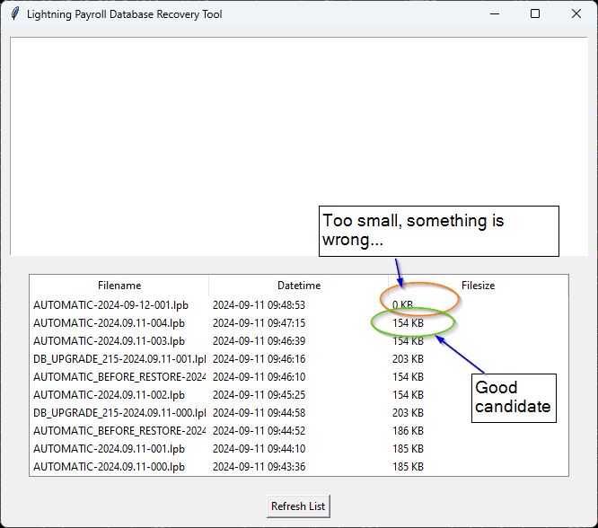 Database Recovery Tool