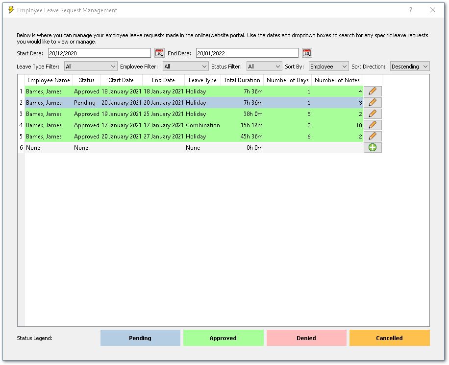 Leave Request Management