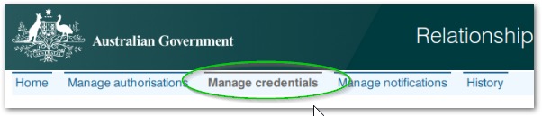 Manage Credentials