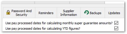 Processed Date For YTD Setting