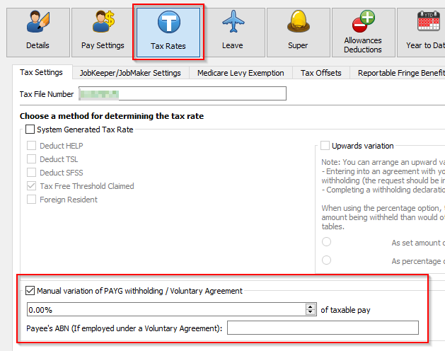 Voluntary agreement in tax settings